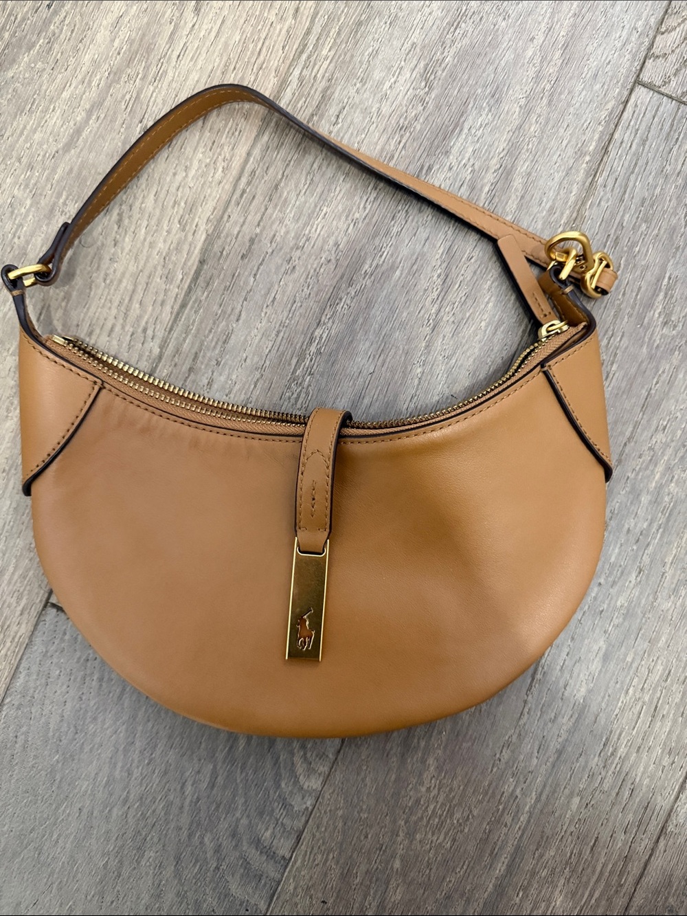Ralph Lauren Tan Leather Shoulder Bag - Picture 5 of 8